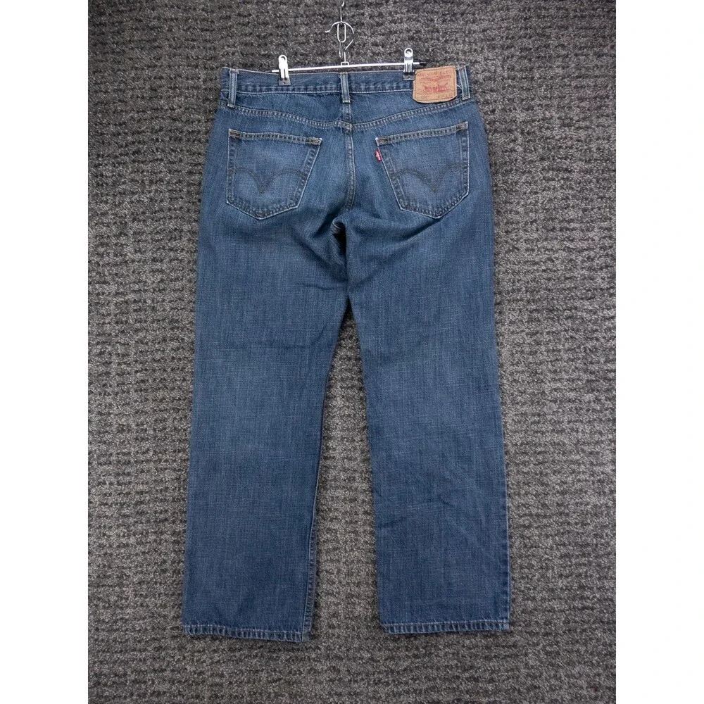 Levis 559 Jeans Mens 36x32 Actual 35x30 Blue Relaxed Straight 100% Cotton Denim